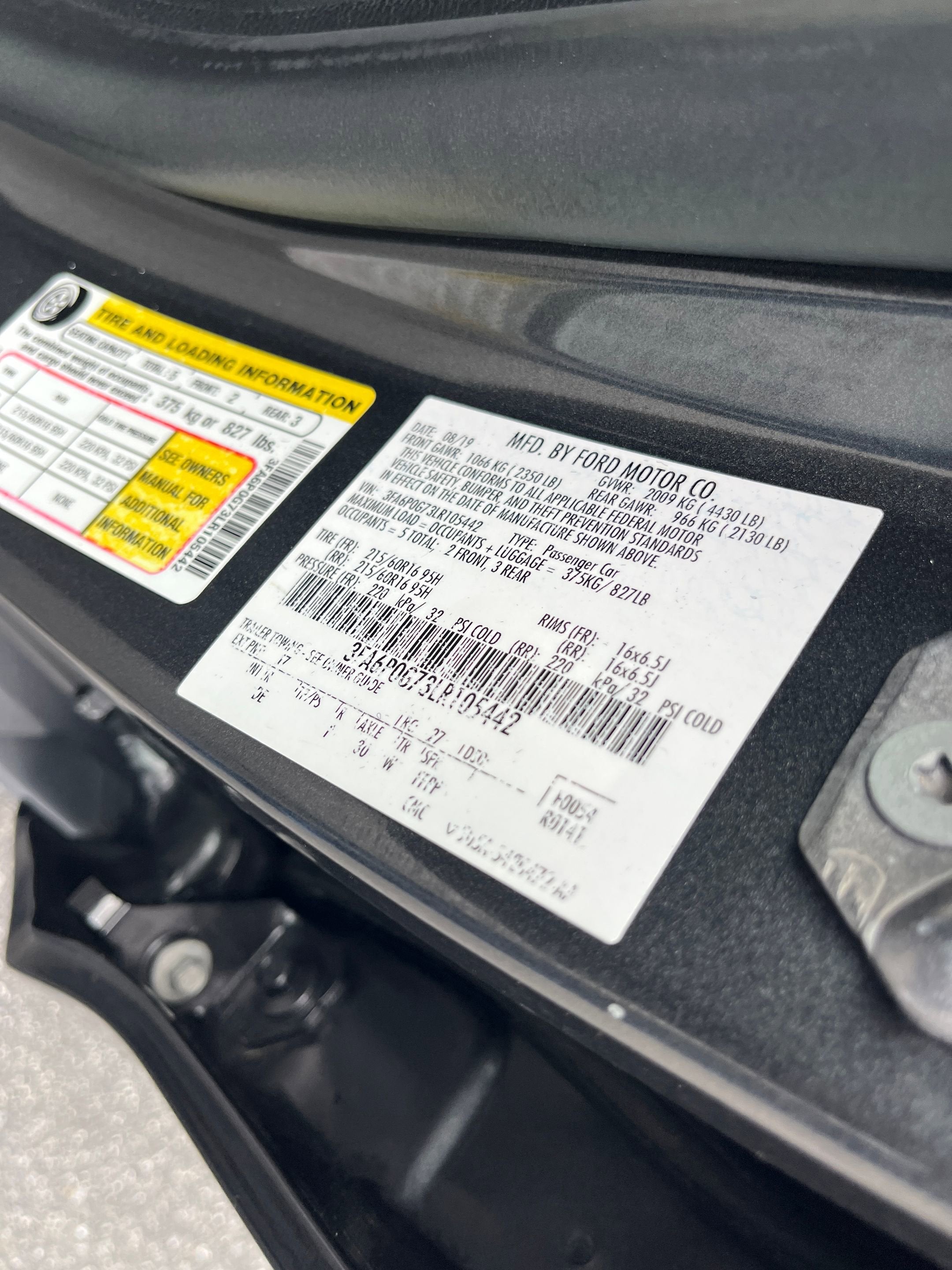 2020 Ford Fusion S