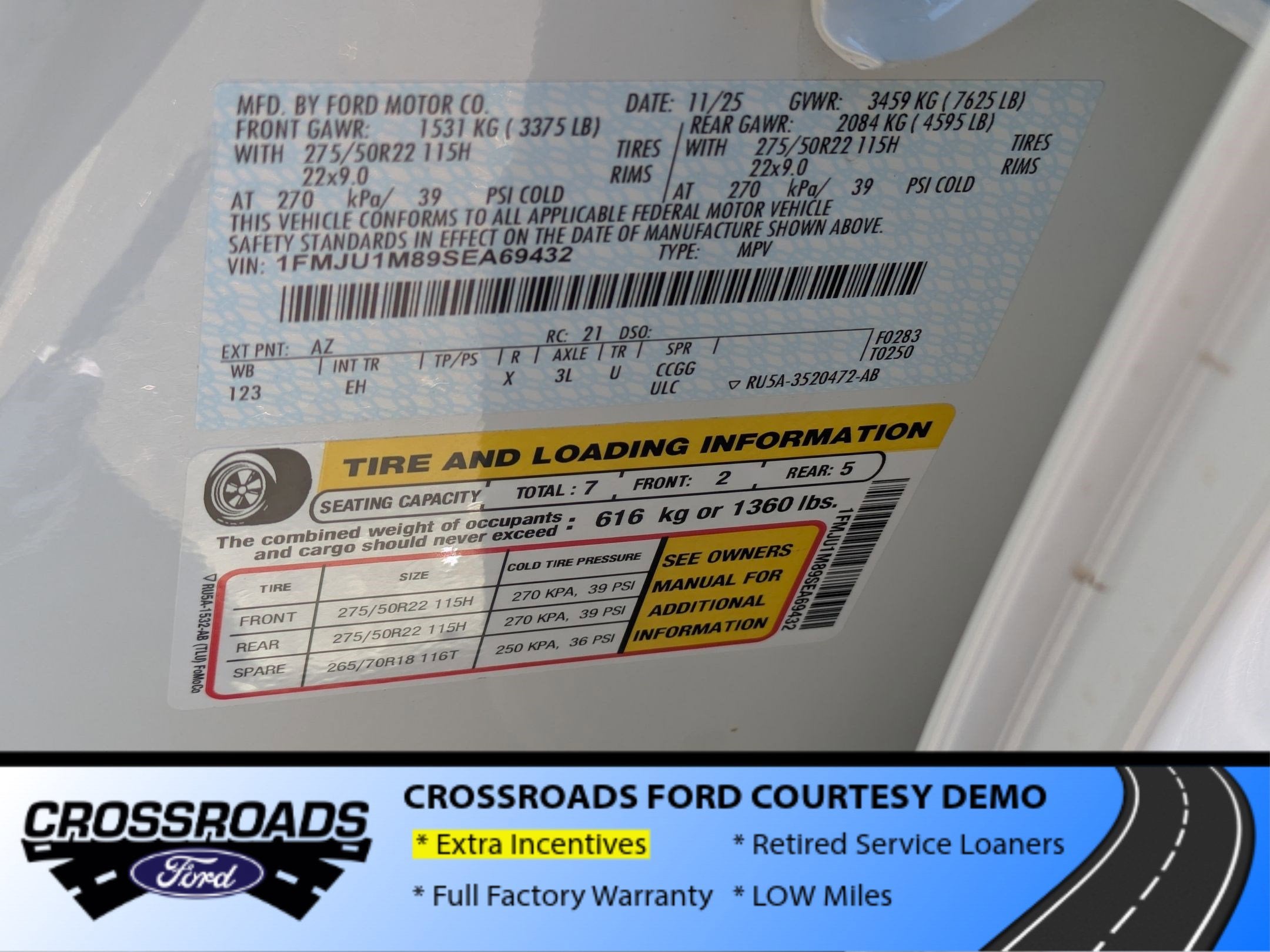 2025 Ford Expedition Platinum - Crossroads Courtesy Demo