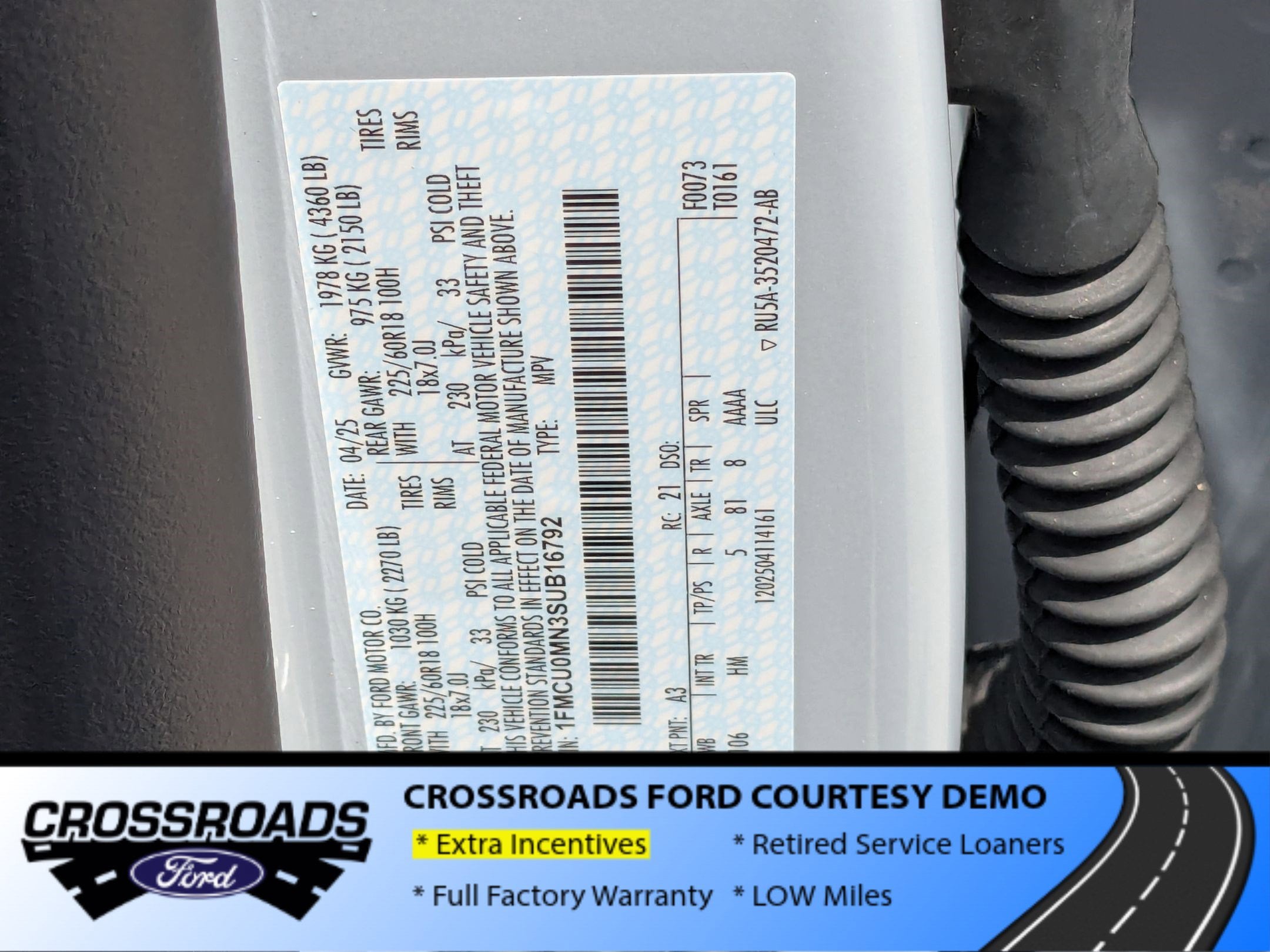 2025 Ford Escape ST-Line - Crossroads Courtesy Demo