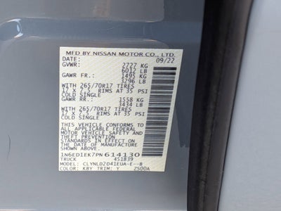 2023 Nissan Frontier PRO-4X