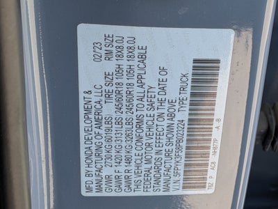 2023 Honda Ridgeline RTL