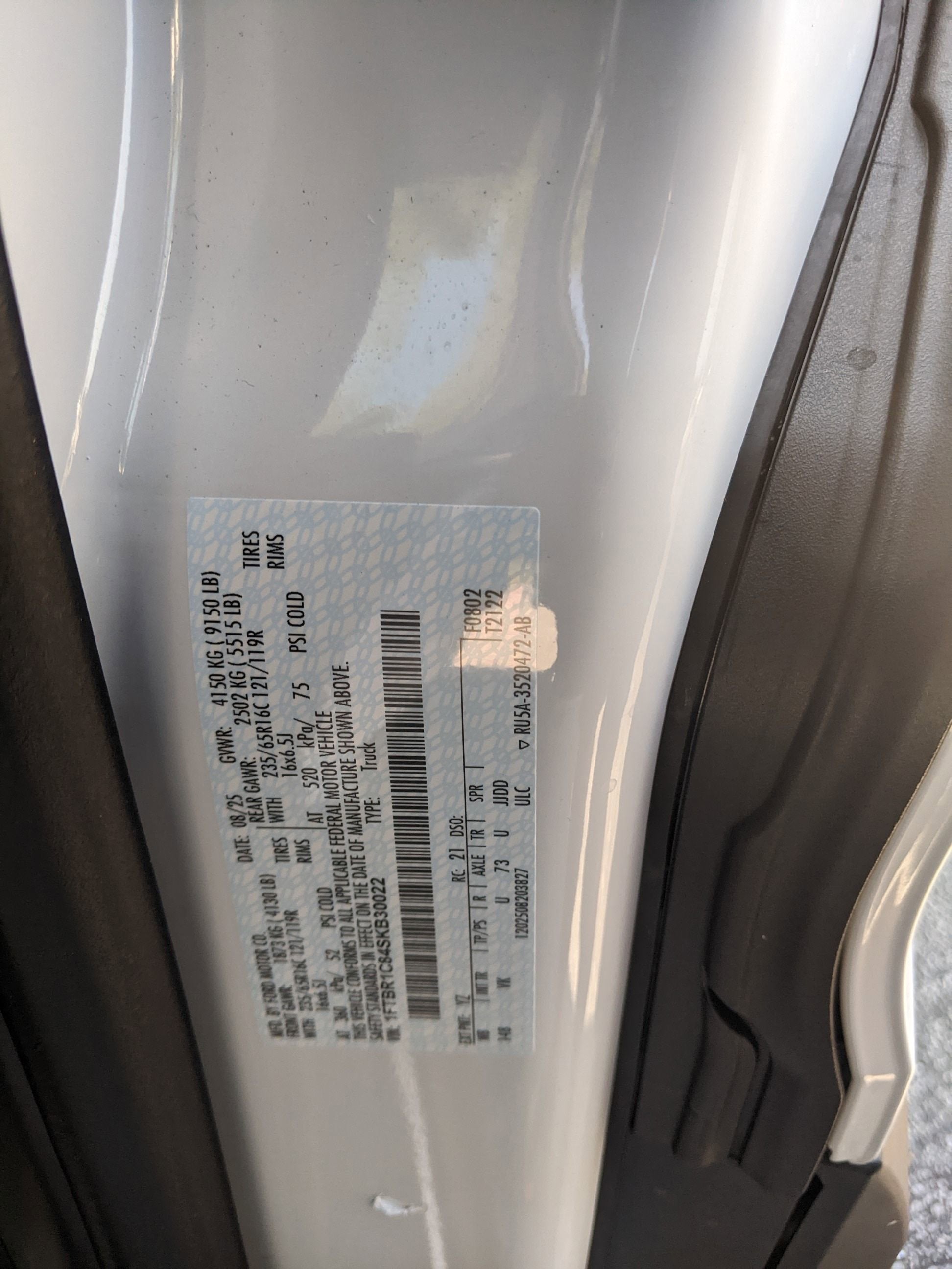 2025 Ford Transit Cargo Van Base