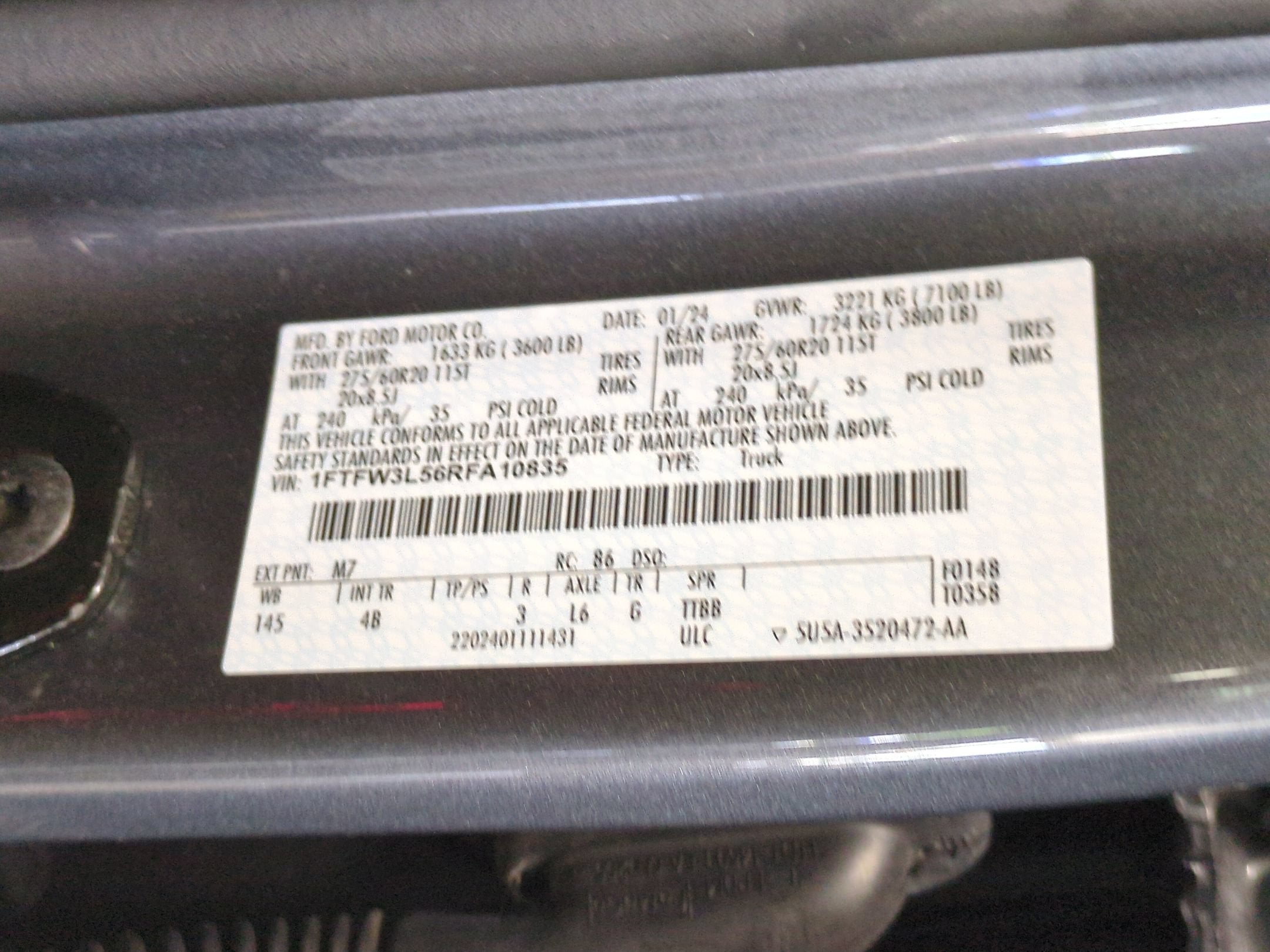 2024 Ford F-150 XLT Black Widow SuperCharged