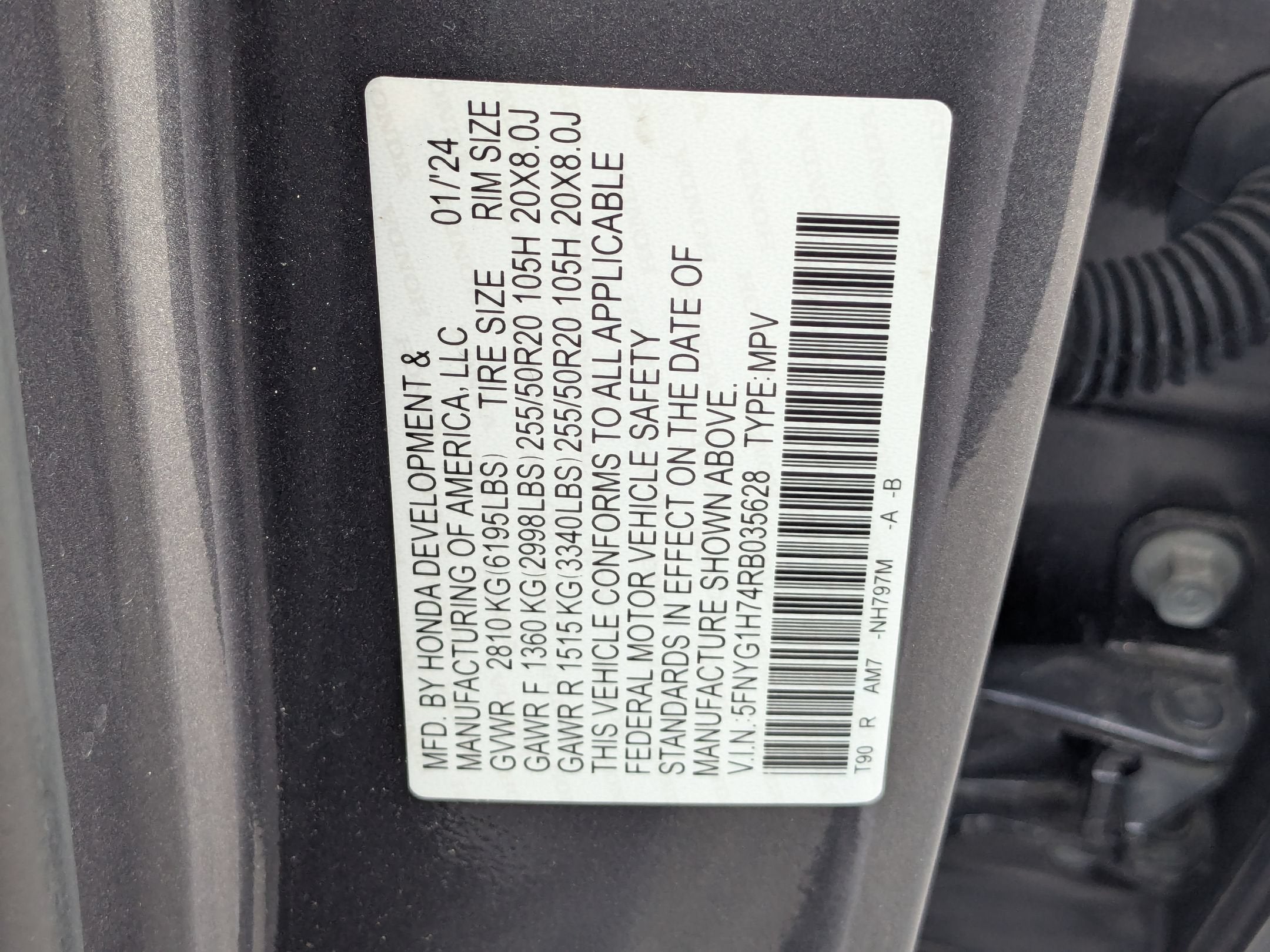 2024 Honda Pilot Touring