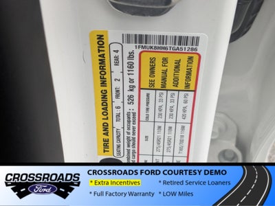 2026 Ford Explorer Platinum - Crossroads Courtesy Demo