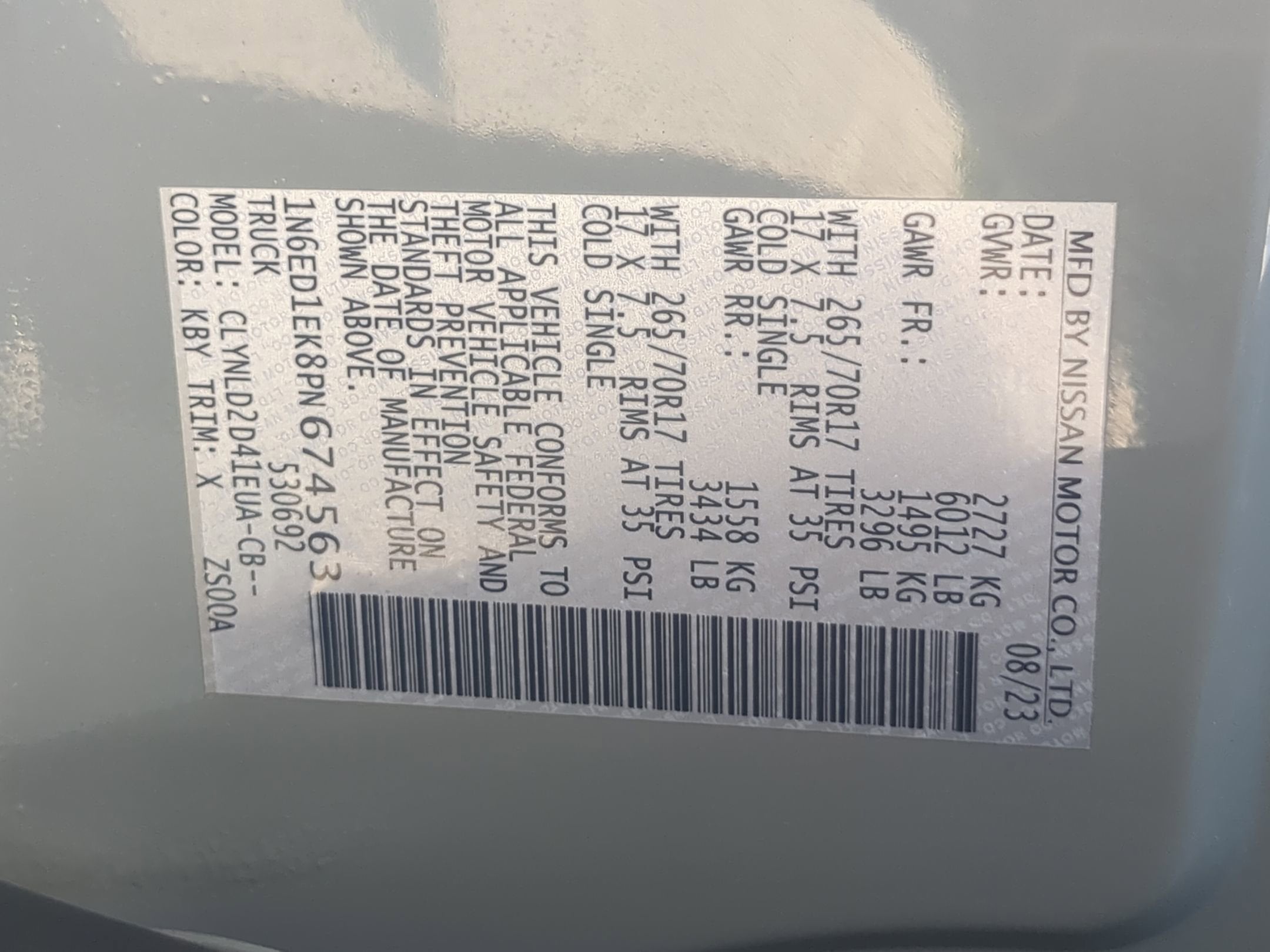 2023 Nissan Frontier PRO-4X
