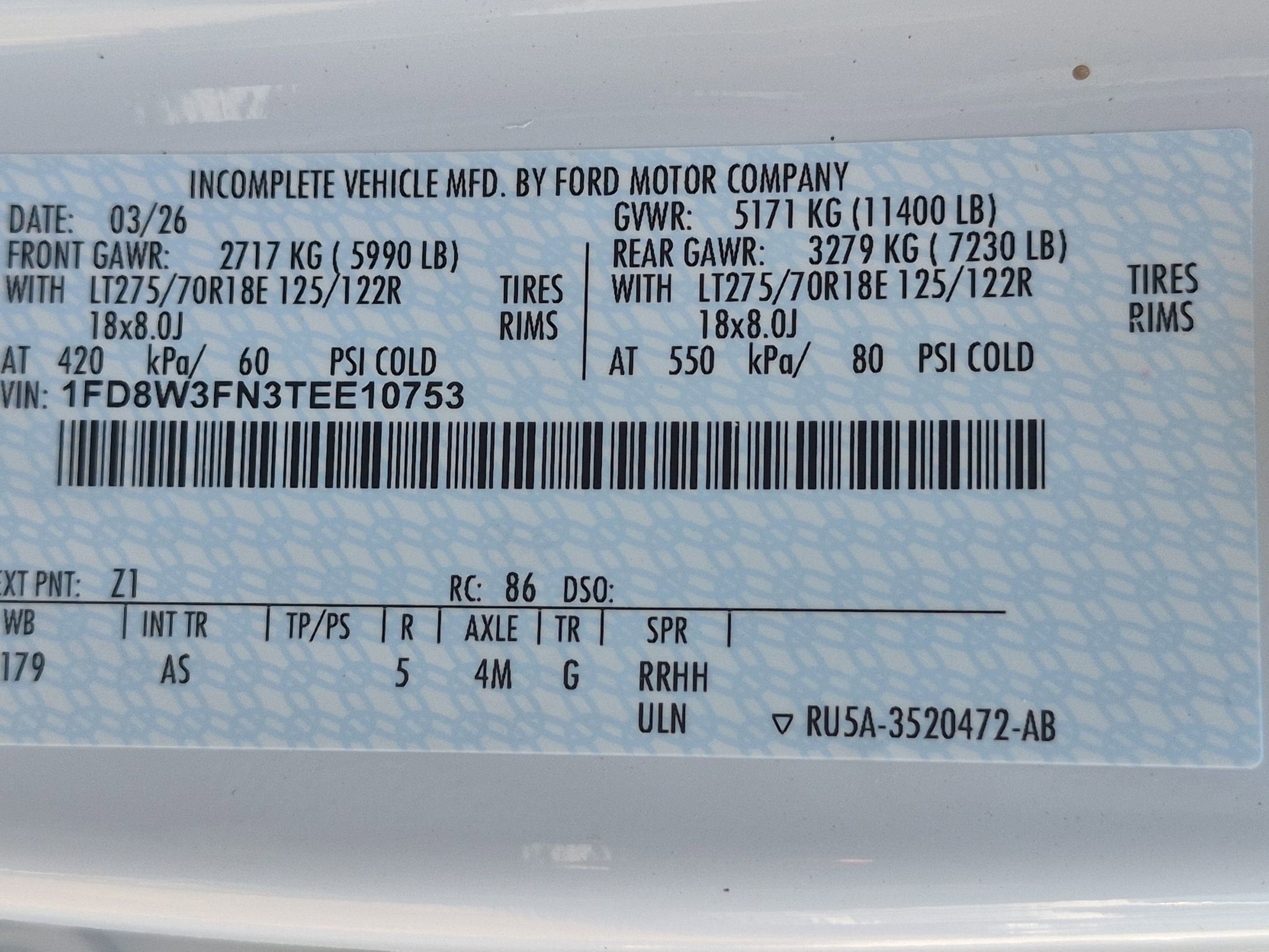 2026 Ford Super Duty F-350 SRW XL