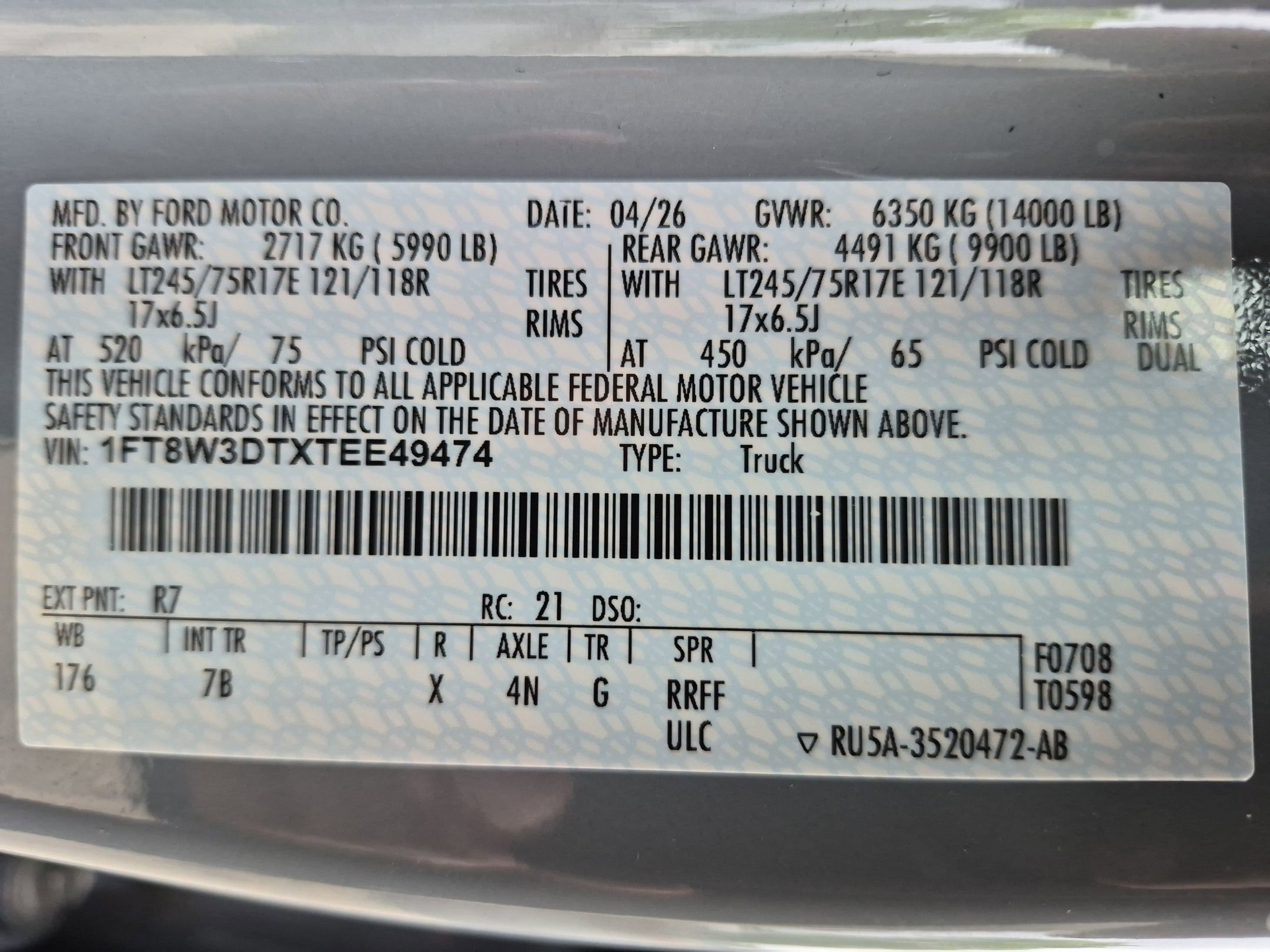 2026 Ford Super Duty F-350 DRW Platinum