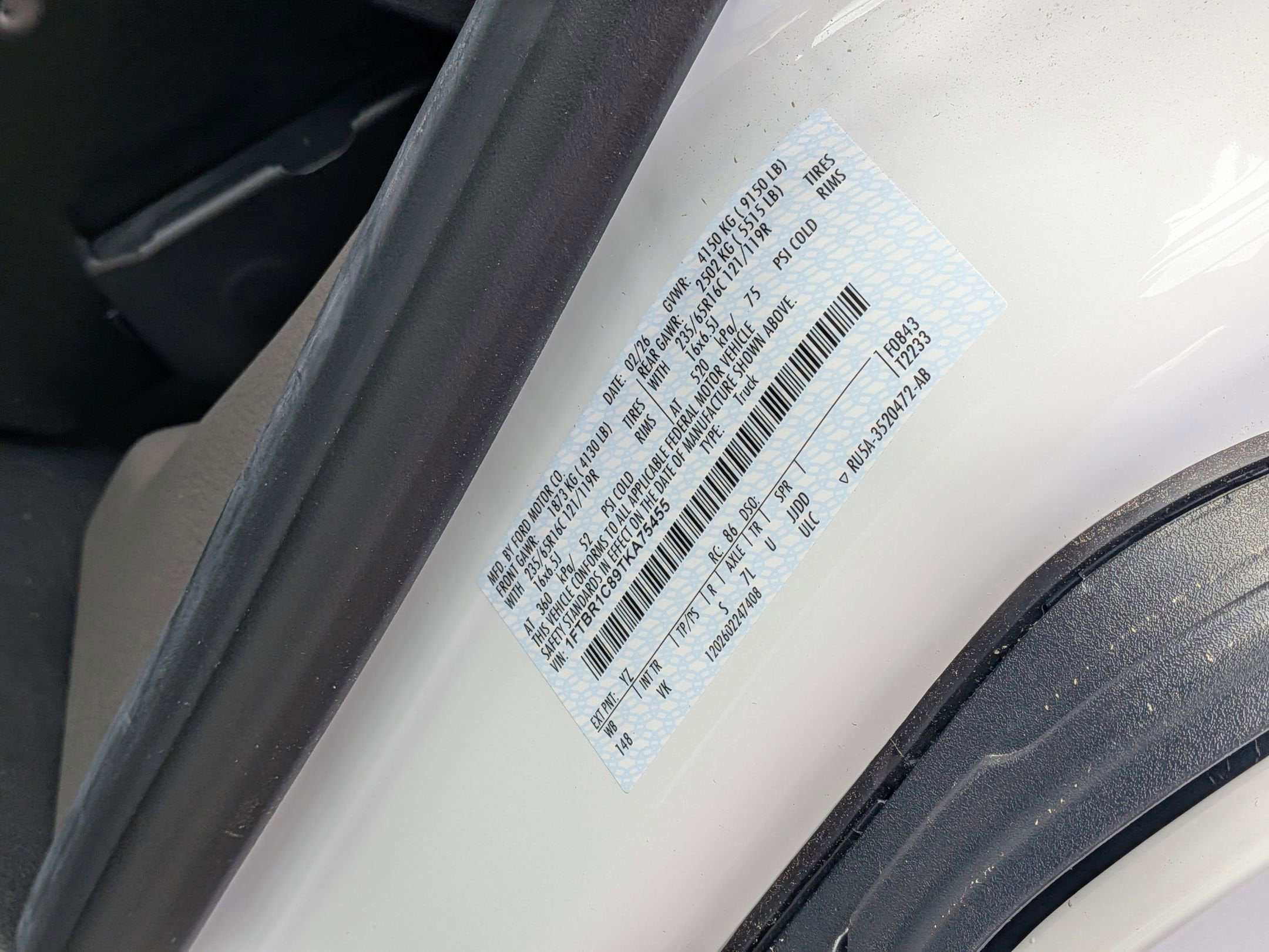 2026 Ford Transit Cargo Van Base