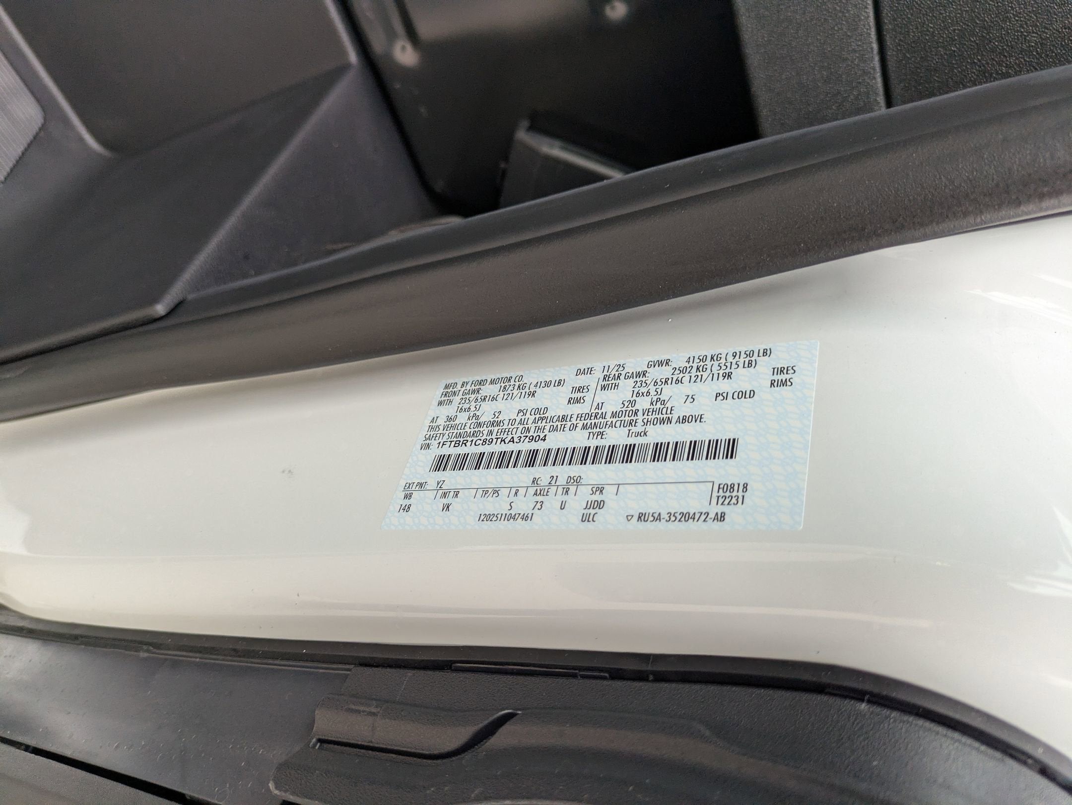 2026 Ford Transit Cargo Van Base