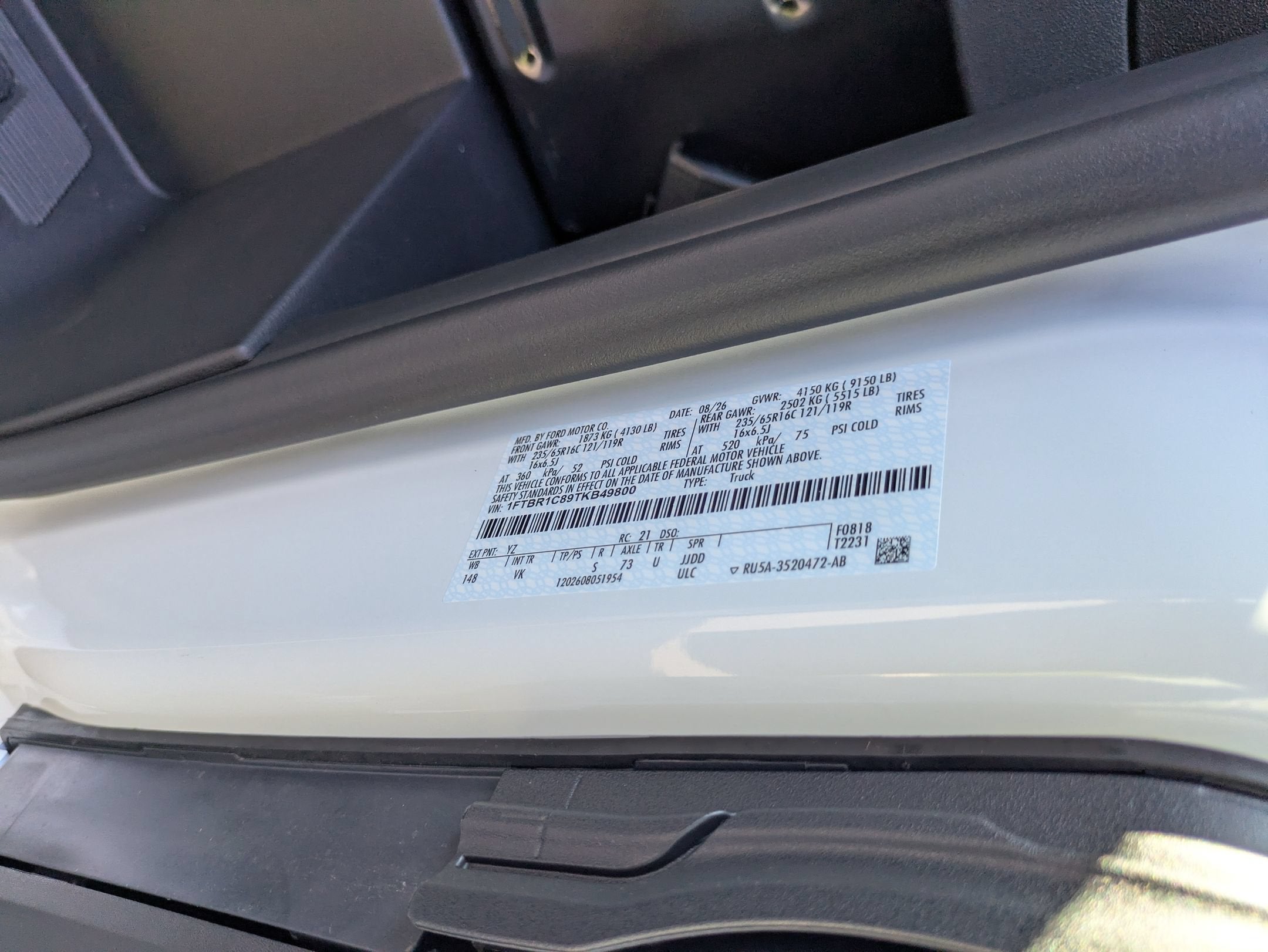 2026 Ford Transit Cargo Van Base