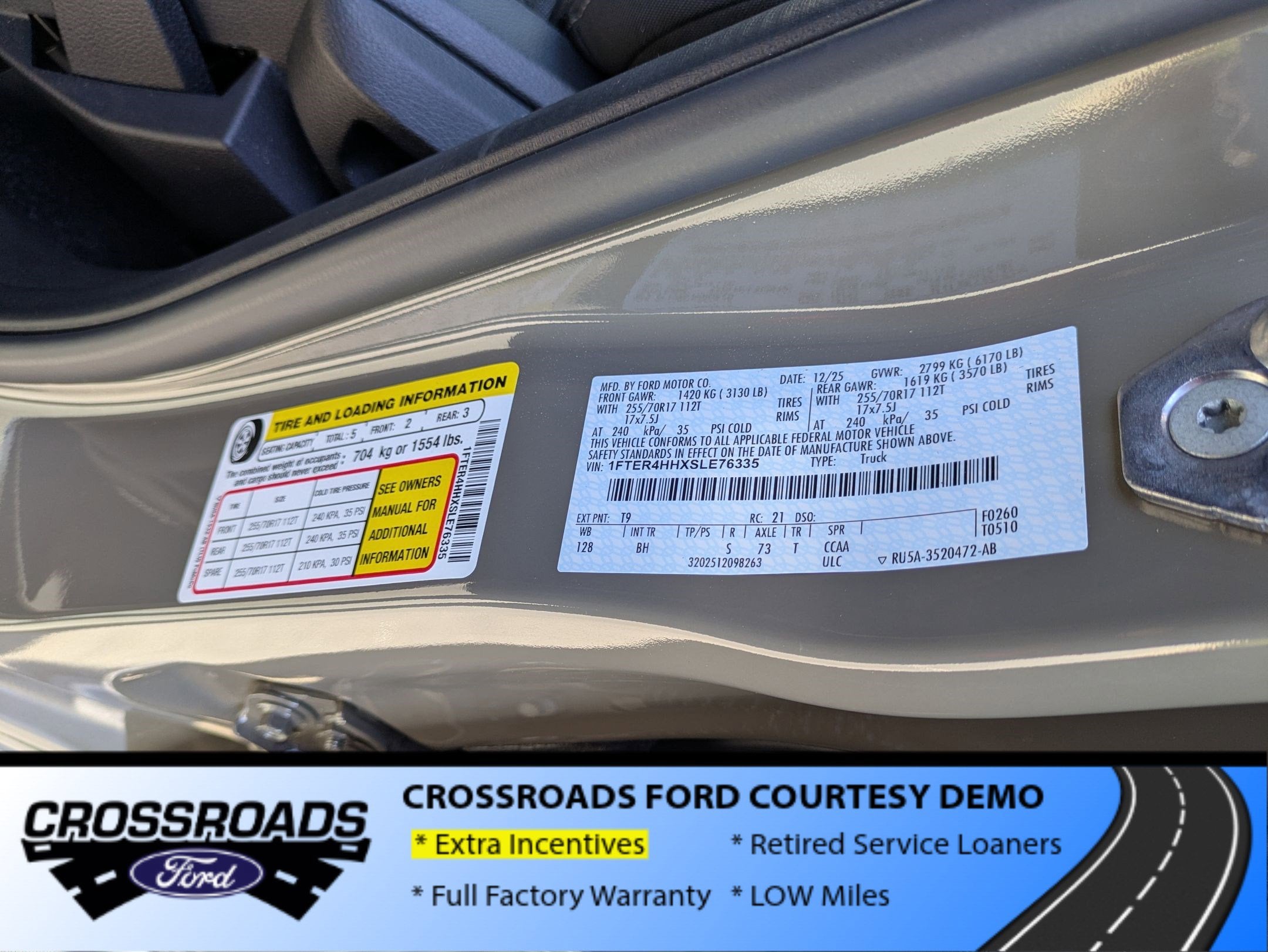 2025 Ford Ranger XLT - Crossroads Courtesy Demo