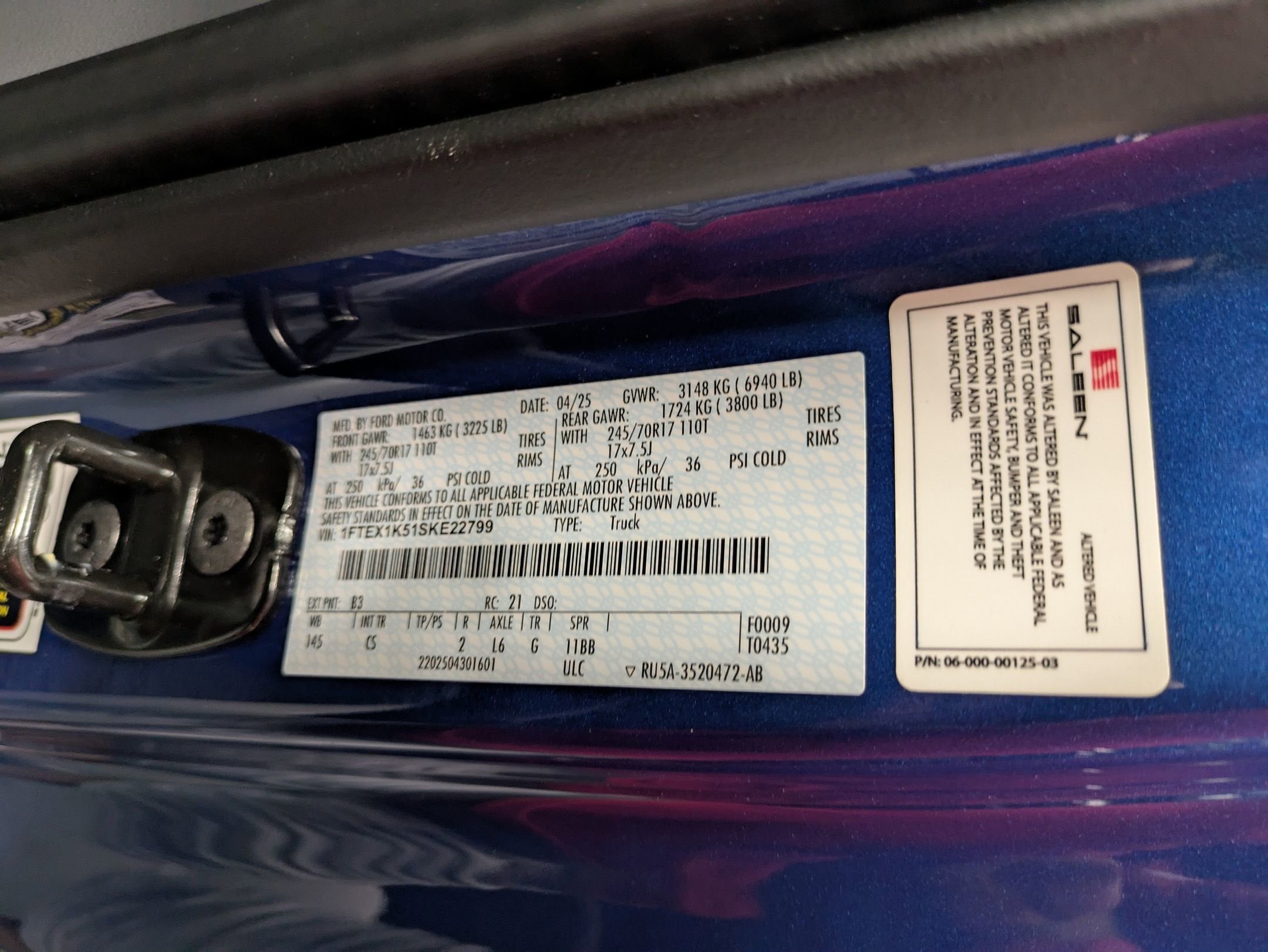 2025 Ford F-150 Saleen ST White Label