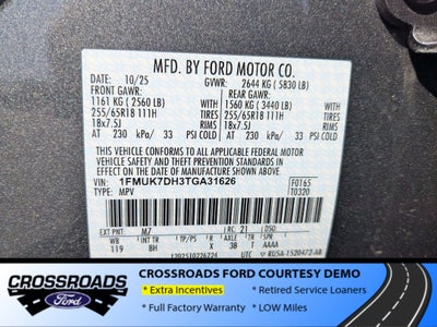 2026 Ford Explorer Active - Crossroads Courtesy Demo