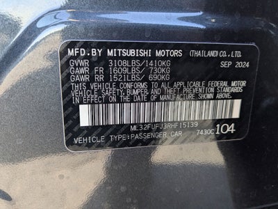 2024 Mitsubishi Mirage G4 LE