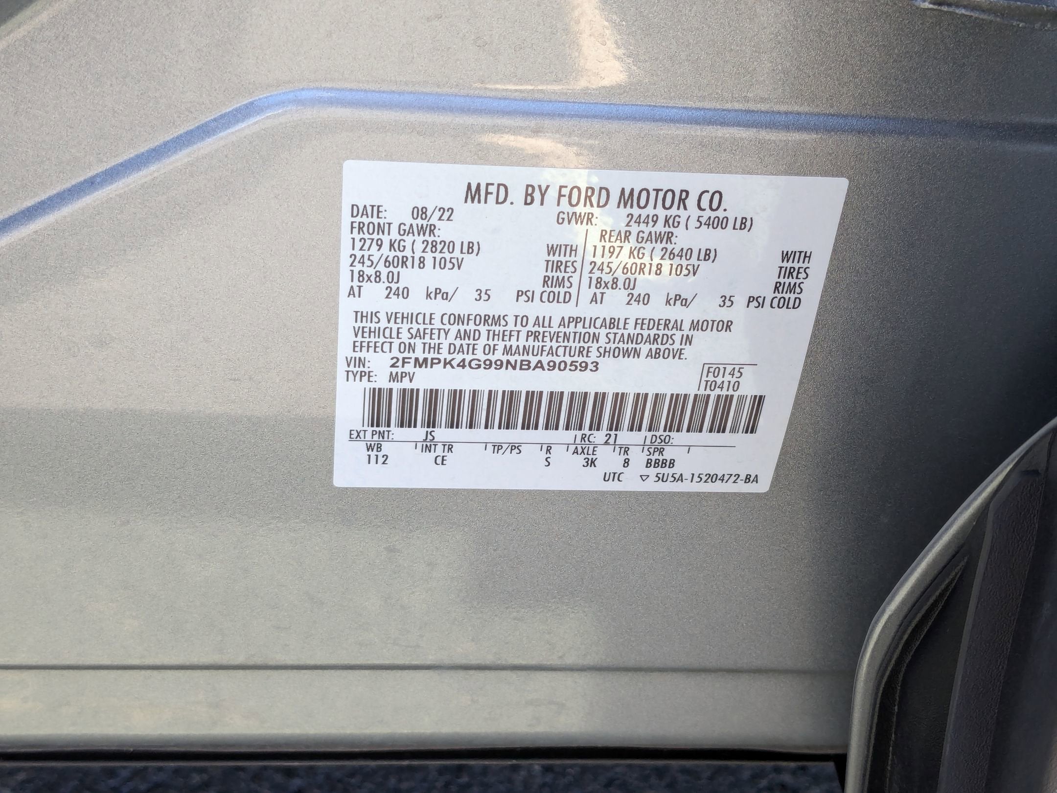 2022 Ford Edge SE