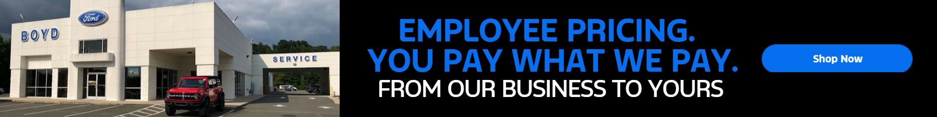 Employee Pricing at Boyd Brothers Ford in Oxford, NC